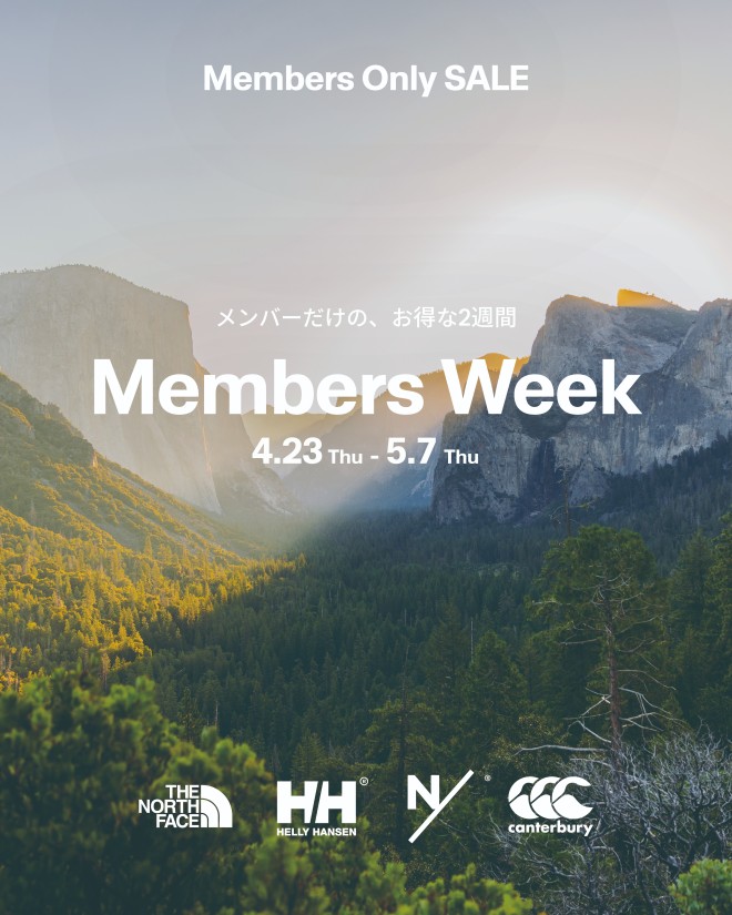 【THE NORTH FACE+】GOLDWIN MEMBERS Week